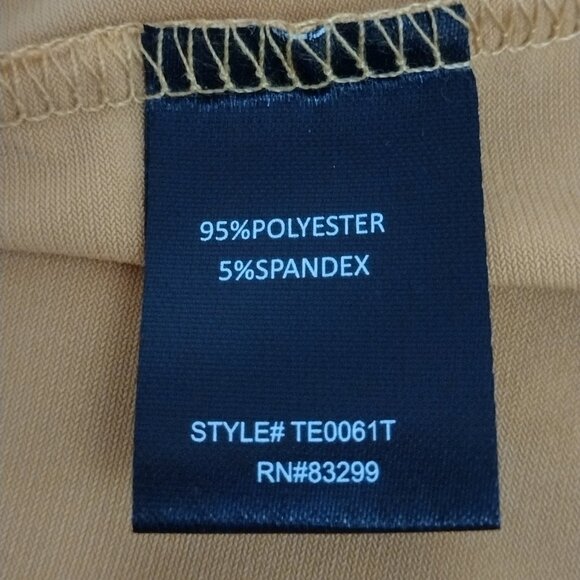 Antthony Originals: 2 pc. Mesh Knit Pant Set, Size 2XT, Mustard Yellow, Brown - Picture 12 of 12